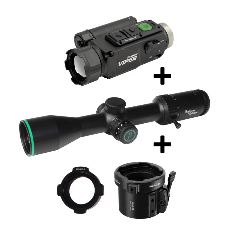 BUNDLE: NITEHOG Viper 35 Gen. 2 mit Staffelsee 1,5-15x42 LD V2 & Rusan MAR-FX-Adapter