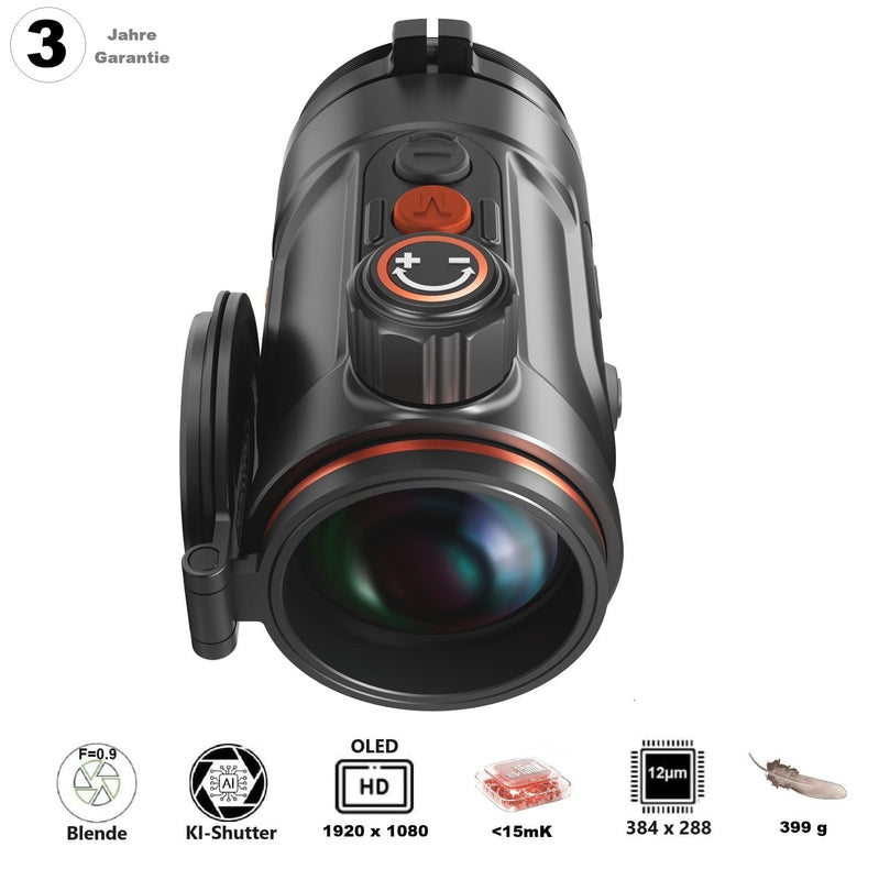 ThermTec Hunt 335 Pro – Wärmebild-Vorsatzgerät 35mm 384x288 NETD<15mK