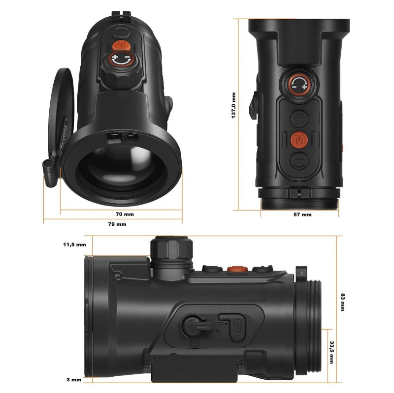 ThermTec Hunt 635L Pro – Wärmebild-Vorsatzgerät 35mm 640x512 LRF NETD<15mK