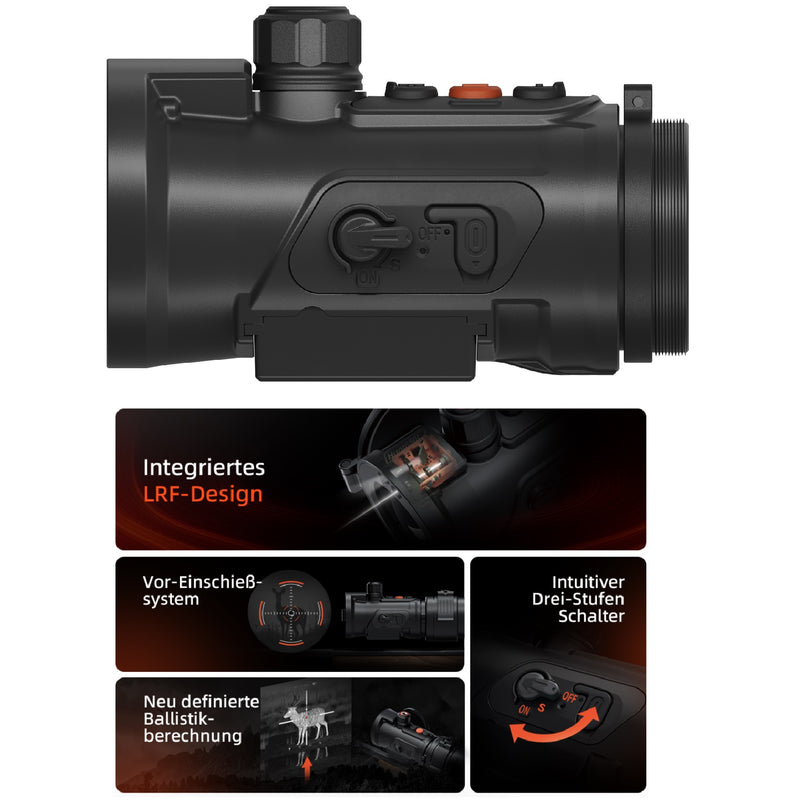 ThermTec Hunt 650L Pro – Wärmebild-Vorsatzgerät 50mm 640x512 LRF NETD<15mK