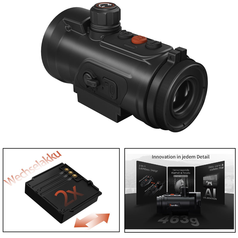 ThermTec Hunt 650L Pro – Wärmebild-Vorsatzgerät 50mm 640x512 LRF NETD<15mK