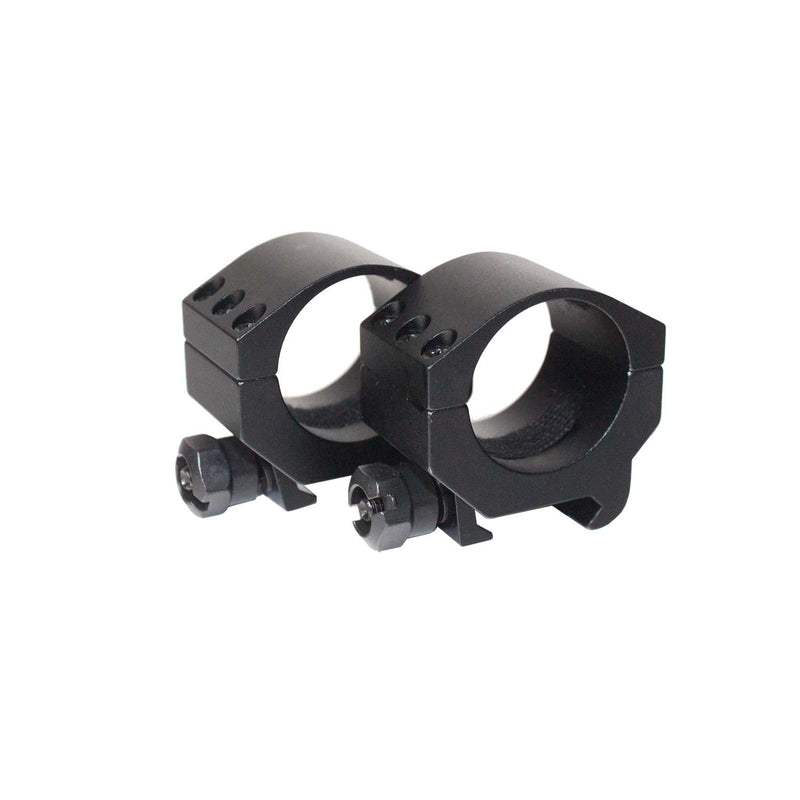 AluTech 2er Set - 30mm Ringmontage für Weaver/Picatinny, niedrige Ausführung