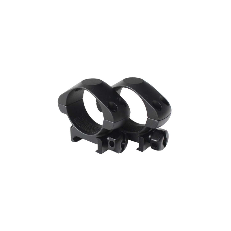 AluTech 2er Set - 30mm Ringmontage (Stahl) für Weaver/Picatinny, niedrige Ausführung