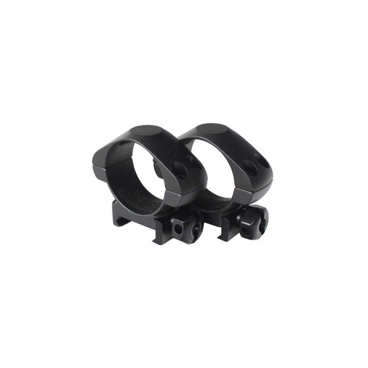 AluTech 2er Set - 30mm Ringmontage (Stahl) für Weaver/Picatinny, niedrige Ausführung