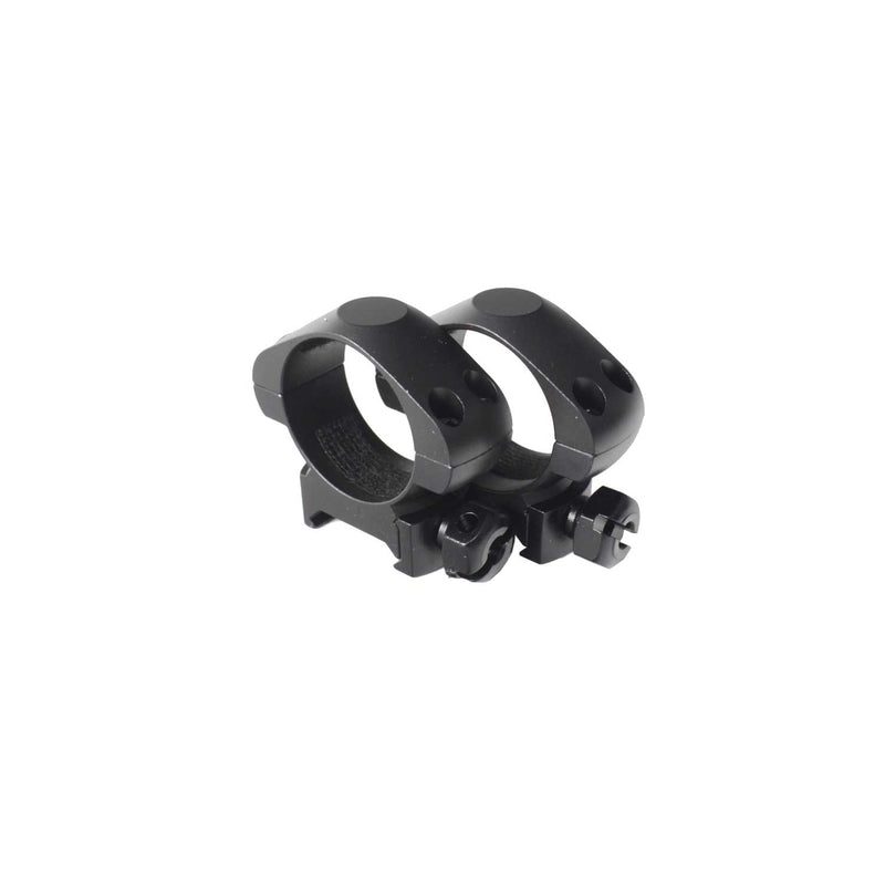 AluTech 2er Set - 30mm Ringmontage (Stahl) für Weaver/Picatinny, mittlere Ausführung