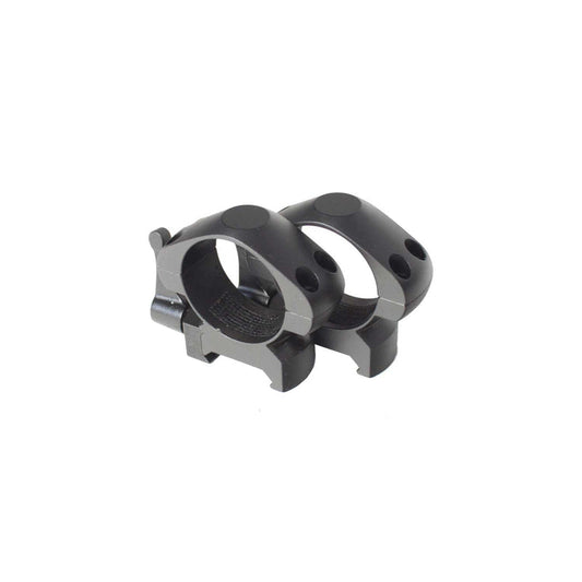 AluTech 2er Set - 30mm Ringmontage (Stahl) für Weaver/Picatinny m. Schnellv., mittlere Ausführung