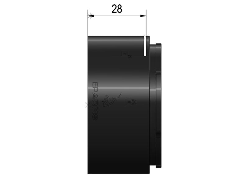 EP Arms ProLock ZFH Objektivadapter 62 mm