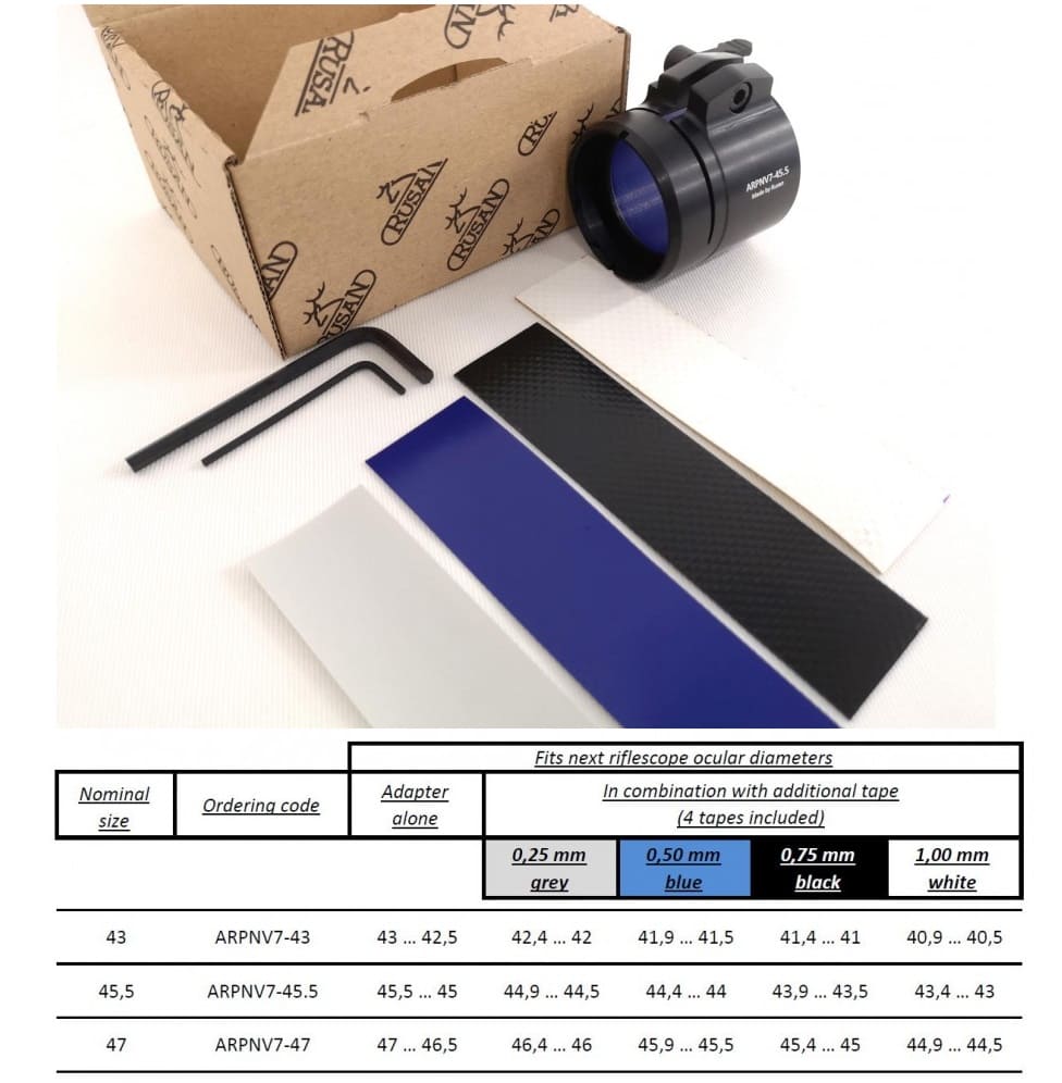 Rusan Schnellverschluss-Adapter für Sytong / Pard NV007a (40,5-47mm)