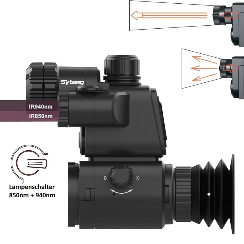 Sytong HT-99 LRF – Nachtsicht-Vorsatzgerät mit LRF & 2K Sensor