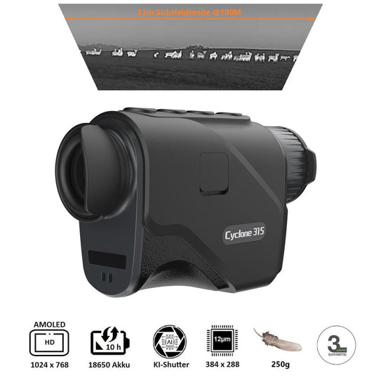 ThermTec Cyclone 315 – Wärmebild-Monokular 15mm NETD<20mK
