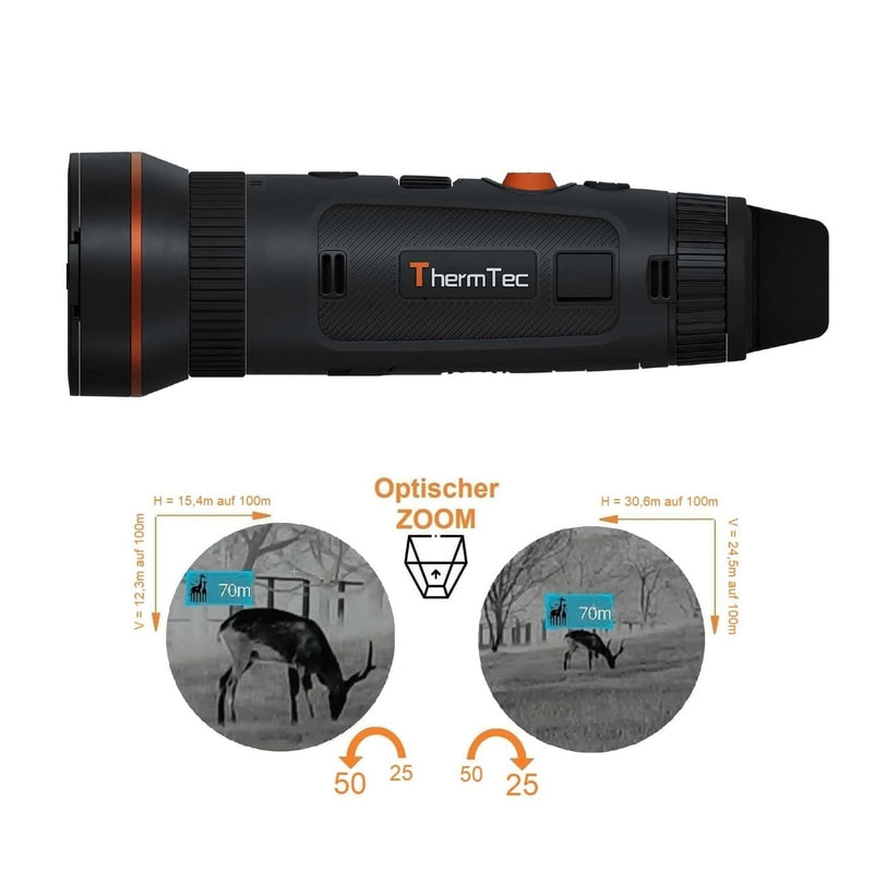 ThermTec WILD 650DL Pro – Wärmebildkamera Dual-Field 25mm/50mm LRF NETD<15mK
