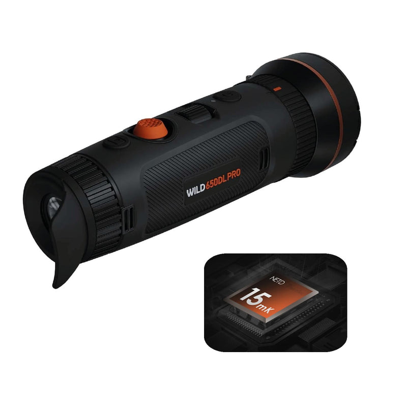 ThermTec WILD 650DL Pro – Wärmebildkamera Dual-Field 25mm/50mm LRF NETD<15mK
